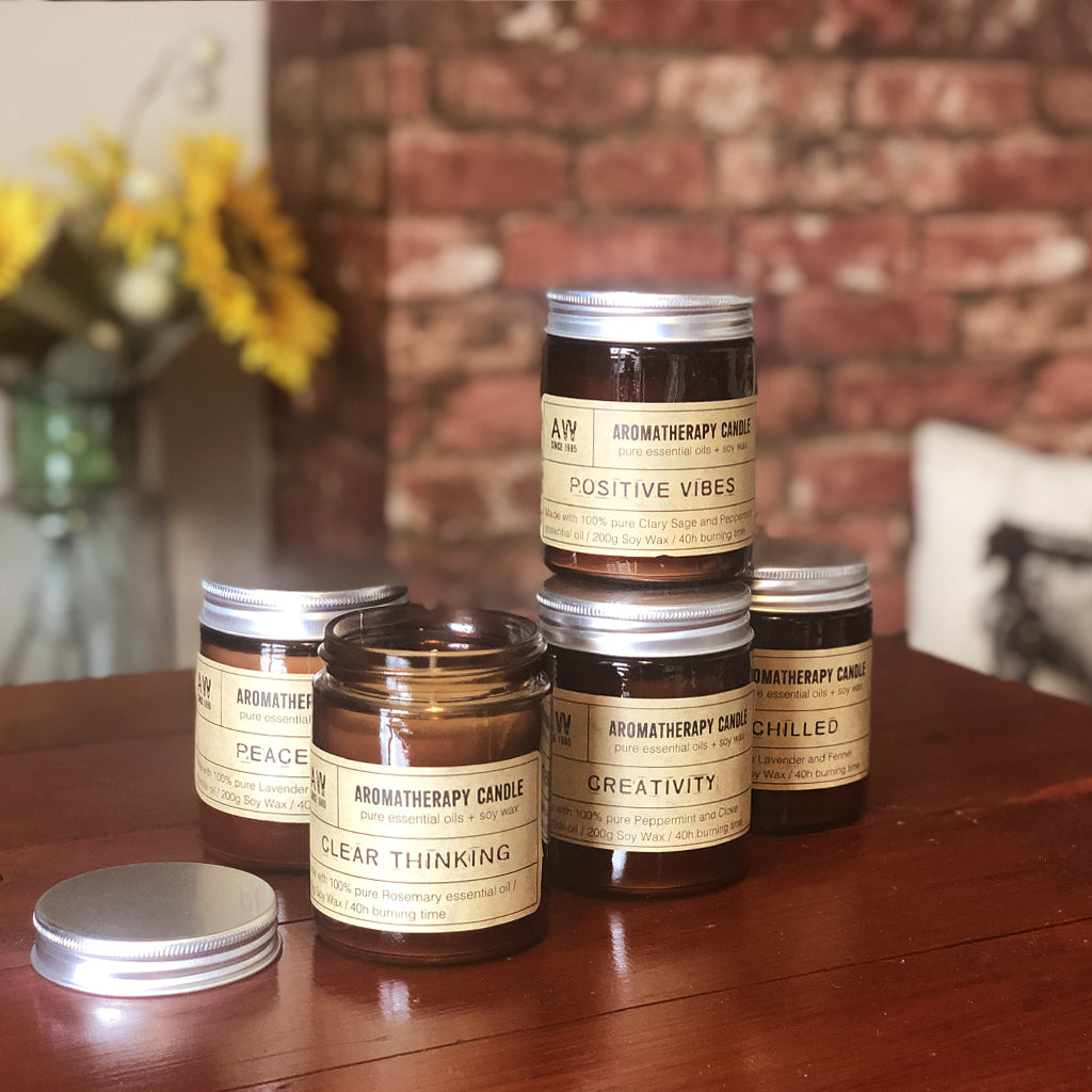 Our collection of Aromatherapy candles might just be the perfect excuse to take some time out, get creative, or cleanse your space! In a variety of scents and designs, there's sure to be a candle for everybody!