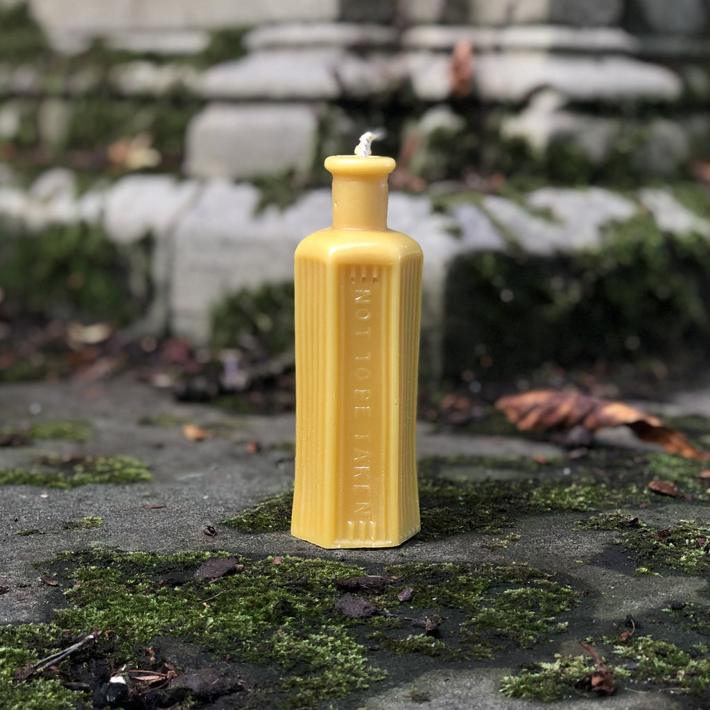 Poison Bottle Beeswax Candle