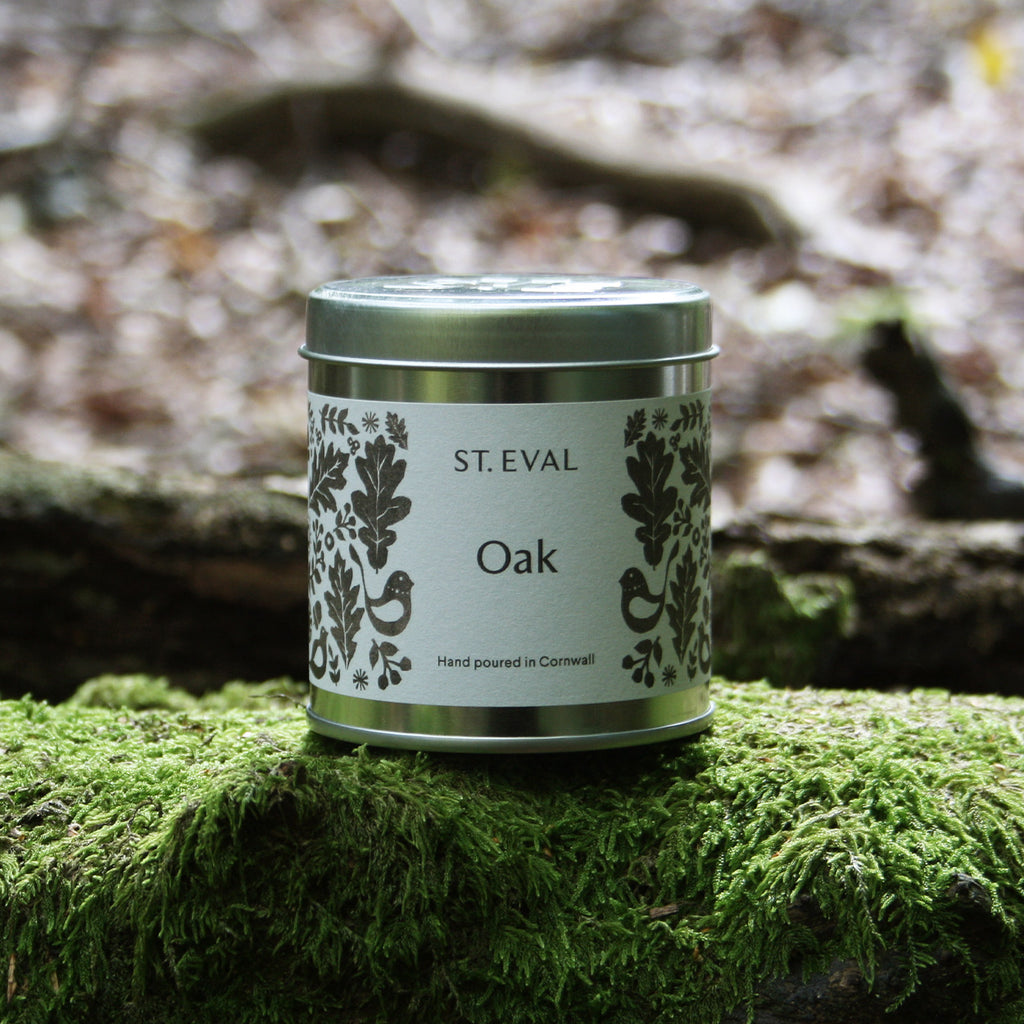 Part of the St. Eval Folk Collection, Oak is a soft and woody oakmoss scent cosseted in rich, warm spice. A masculine fragrance, this scent captures the feeling of walking through a secret forest and stumbling through folk stories of old, Robin Hood or King Arthur - an enchanting escape from the modern day.